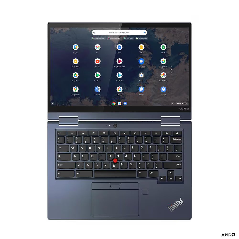 Lenovo Chromebook C13 Yoga G1 13.3" Touchscreen Laptop AMD Ryzen 5 8GB 128GB SSD Abyss Blue