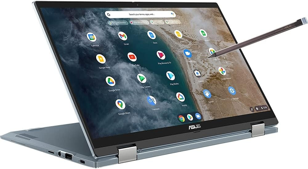 Asus ChromeBook CX5400FMA 14" Flip Touch Screen Laptop Core i5-1130G7 8GB 256GB SSD AI Blue