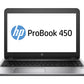 HP ProBook 450 G4 14.5" Laptop Core i5-7200U 2.50 GHz 8GB 256GB SSD Windows 11